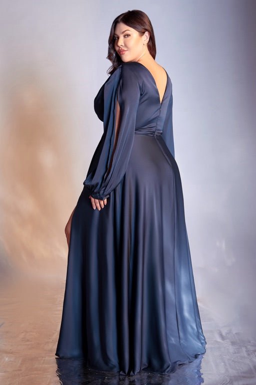 Long sleeve dress outlet formal plus size