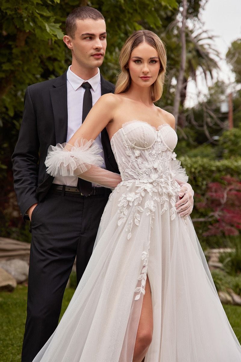 Long Sleeve Chiffon Wedding Dress I Wedding Dresses – UME London